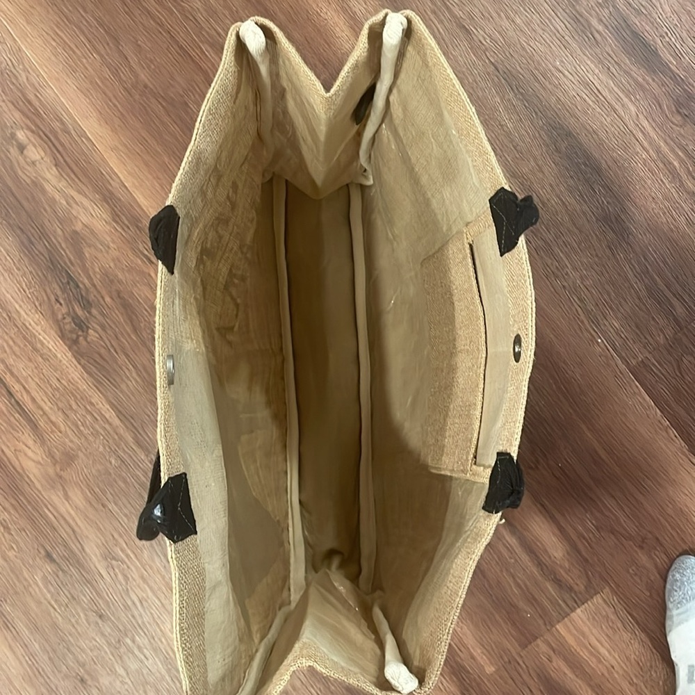 No Drama Llama Burlap Tote Bag, NWT - Picture 5 of 6